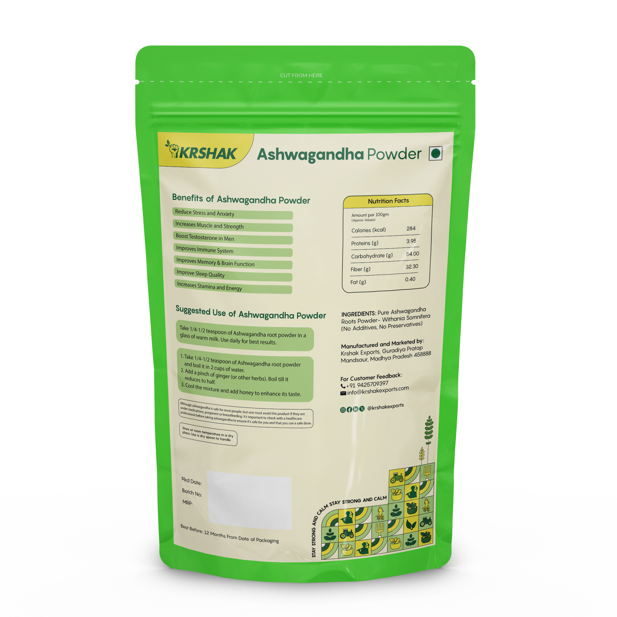 KRSHAK Ashwagandha Powder
