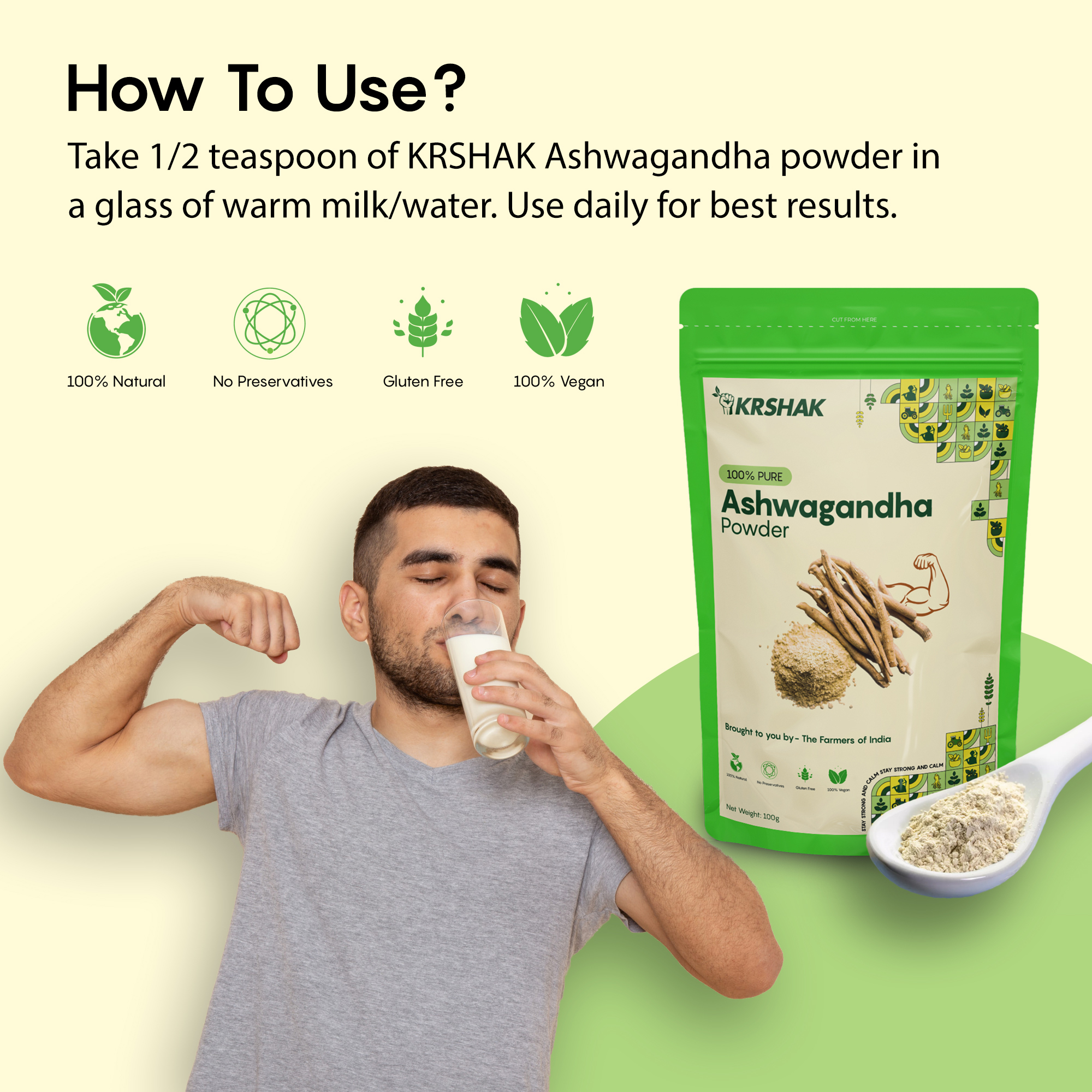 KRSHAK Ashwagandha Powder