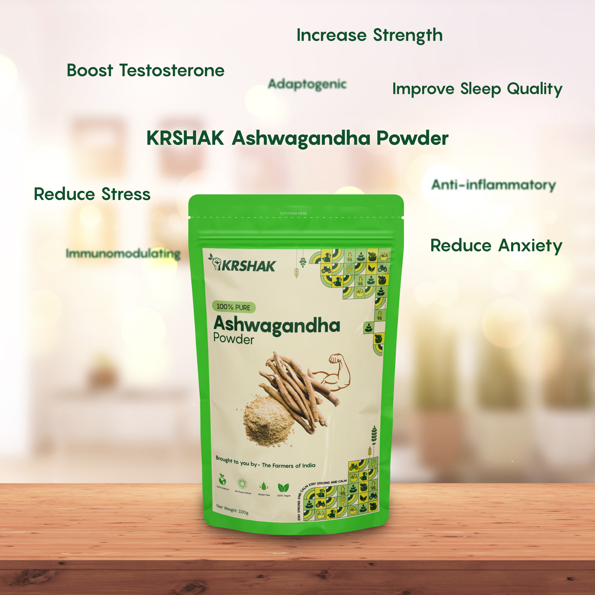 KRSHAK Ashwagandha Powder