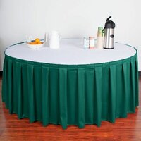 Round Table Cover - Spandex Fabric, Fits 6 Ft Table, Any Color | Fitted Design, Wrinkle Resistant, Easy Installation, Elegant Skirt