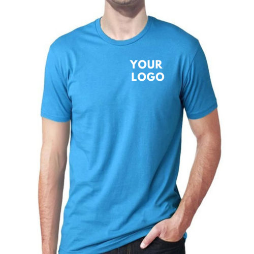 Customized Company Logo Polyester T Shirt For mens half Sleeve