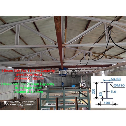 1Tn Wire Rope Hoist 6m Electric Wire Rope Hoist