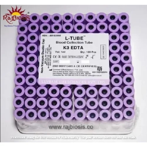 Plastic Non Vacuum-EDTA Tubes