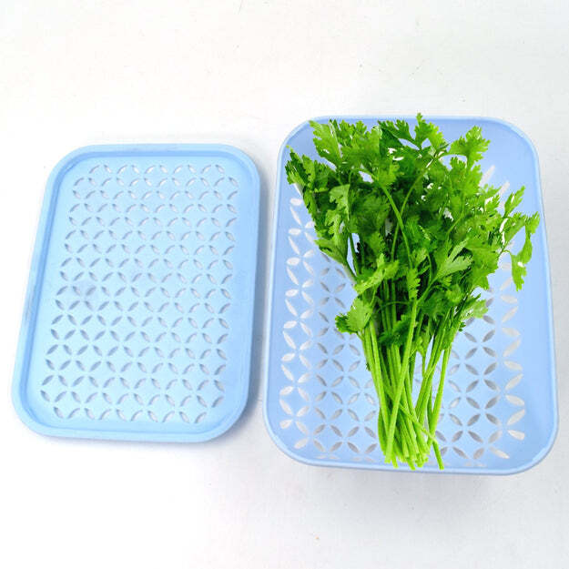 1 PC KOTHMIR BASKET WIDELY USED IN ALL TYPES OF HOUSEHOLD PLACES FOR HOLDING AND STORING VARIOUS KINDS OF FRUITS AND VEGETABLES ETC.