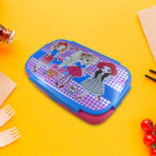 CARTOON PRINTED PLASTIC LUNCH BOX