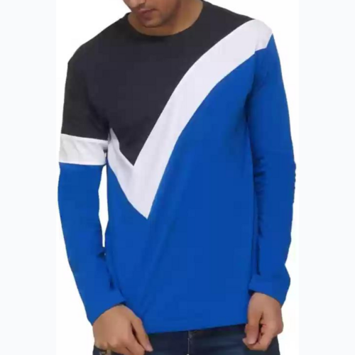 Premium Cut and Sew Full Sleeve T-Shirt for Mens - 100% Combed Cotton, O-Neck Design, Customized Sizes & Colors, Long Sleeve Style | Hypoallergenic, Breathable, Odor-Resistant