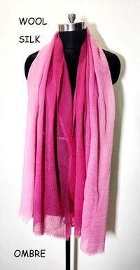 Multi Color Silk Wool Ombre Stoles