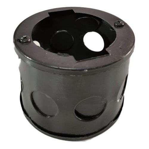 Black Round Concealed Metal Box