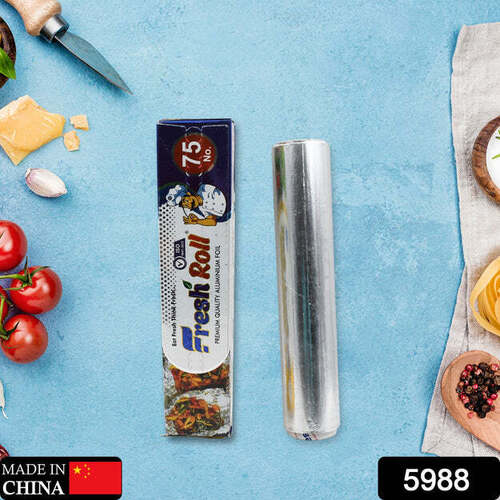 Heavy Duty Non-Stick Aluminum Foil Roll for Baking & Grilling (9 Mtr)