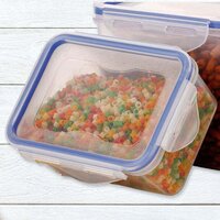 CLASSICS RECTANGULAR PLASTIC AIRTIGHT FOOD STORAGE CONTAINERS WITH LEAK PROOF LOCKING LID STORAGE CONTAINER SET OF 3 PC( APPROX CAPACITY