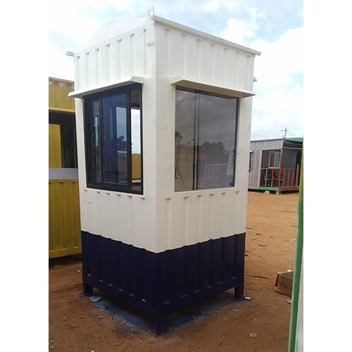 White Portable Security Cabin