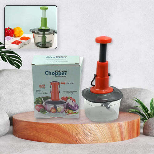 Manual Press Fruit And Vegetable Chopper