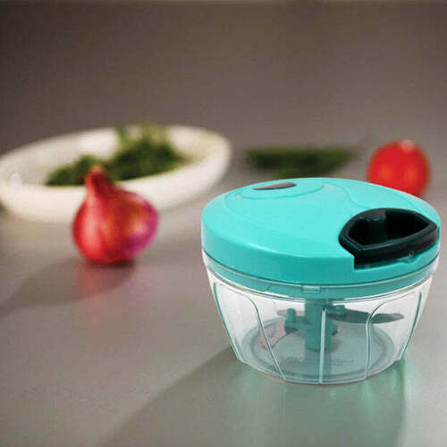 Handy Mini Plastic Vegetable Chopper Cutter