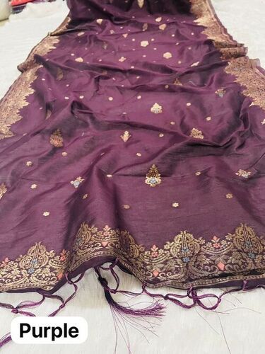 Purple Cotton Dupatta