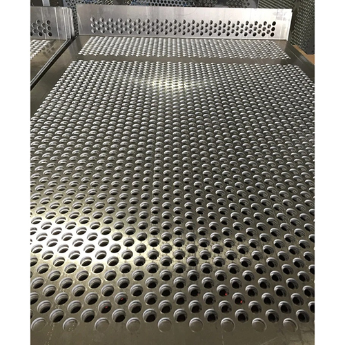 Perforated Metal Sheet - Stainless Steel, Polished Finish | CNC Punching Precision for Steel Industry Applications
