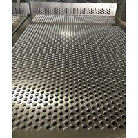 Perforated Metal Sheet - Stainless Steel, Polished Finish | Cnc Punching Precision For Steel Industry Applications