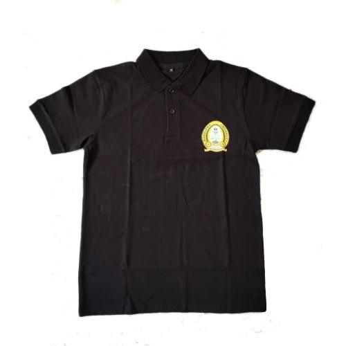 Black Corporate Collar T Shirt