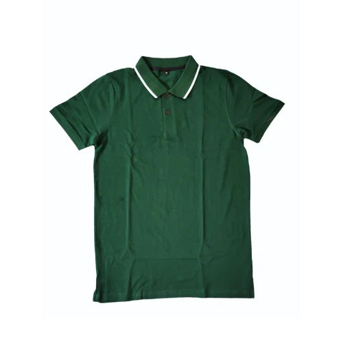 Green Single Tipping Corporate Polo T Shirt