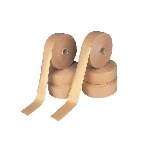 Paper Gum Tape - Kraft Paper, 40-60 mm Width, 40-50 m Length | Brown Color, Ideal for Packaging