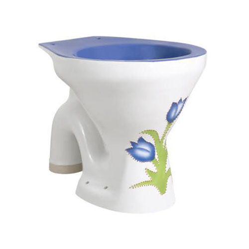 White Ewc-S Alpine Blue Vitrosa Toilet Seat