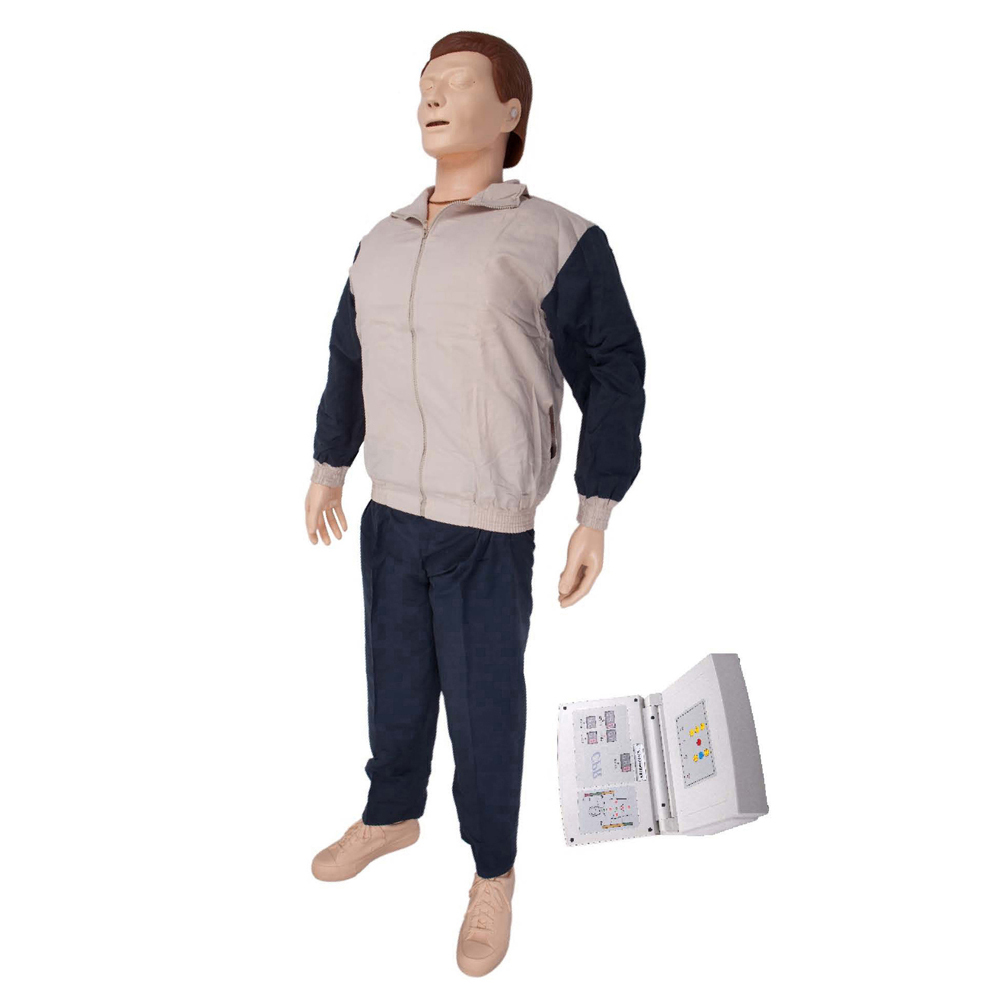 Whole Body Basic Male CPR Mannequins with Monitor and Printer