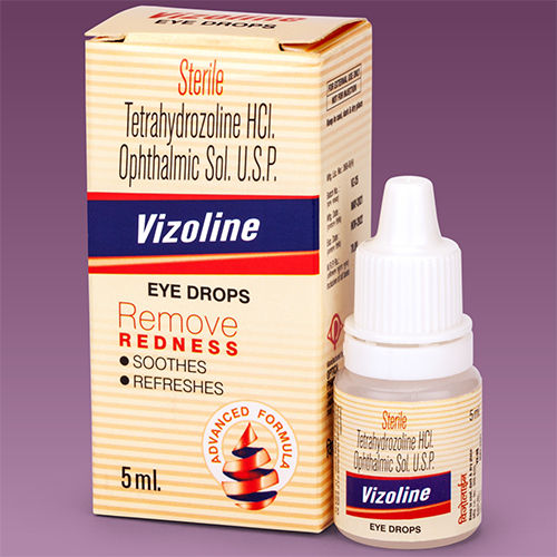 5 ML Sterile Tetrahydrozoline HCl Ophthalmic Solution USP