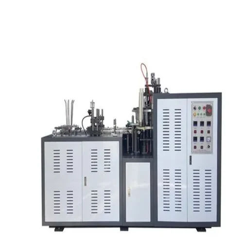 White Disposable Glass Making Machine