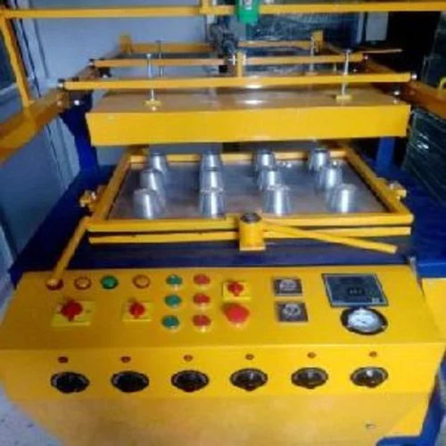 Yellow Biodegradable Glass Making Machine