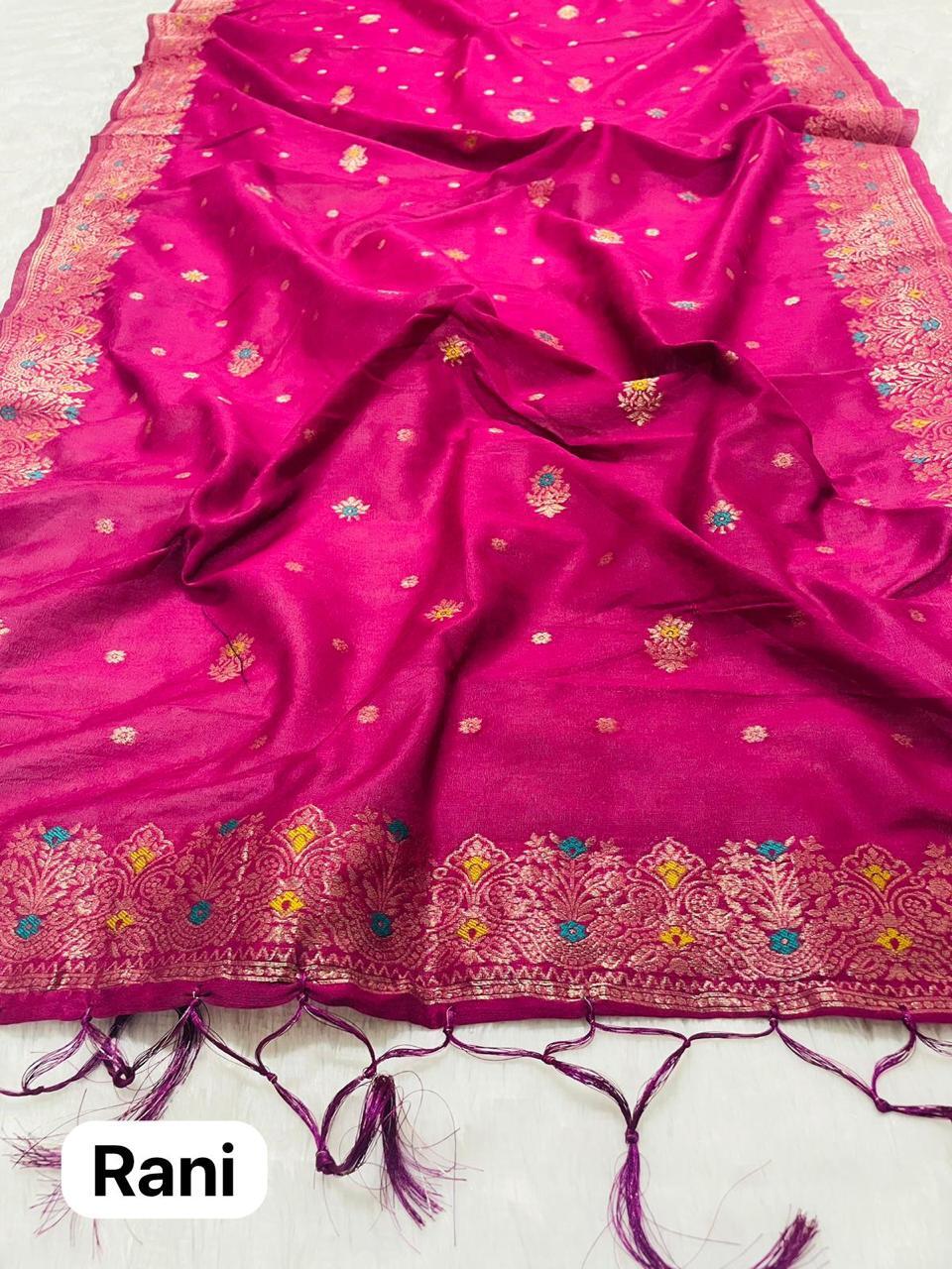 Rani Cotton Silk  Dupatta