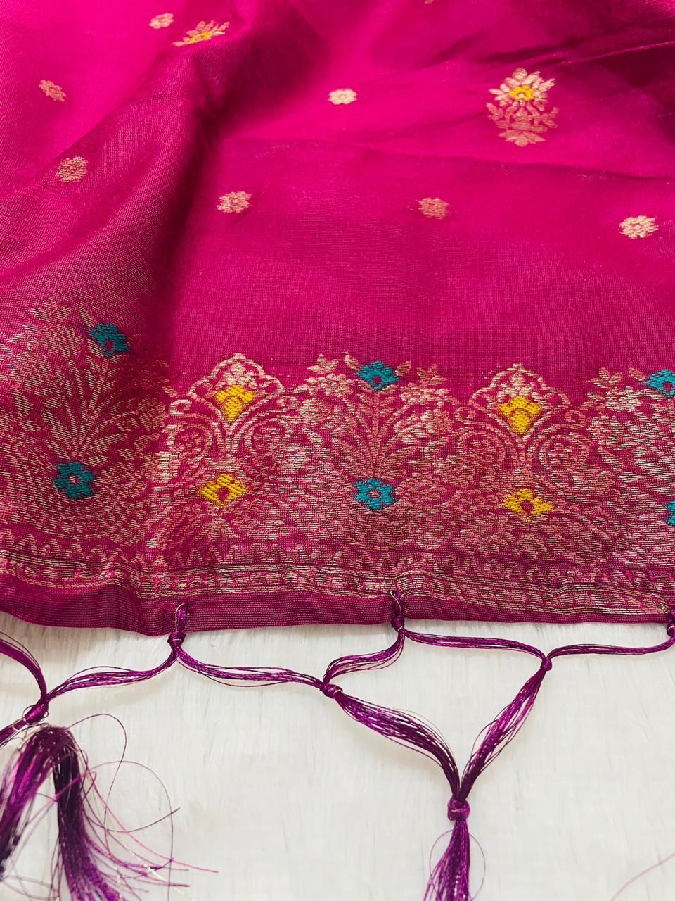 Rani Cotton Silk  Dupatta