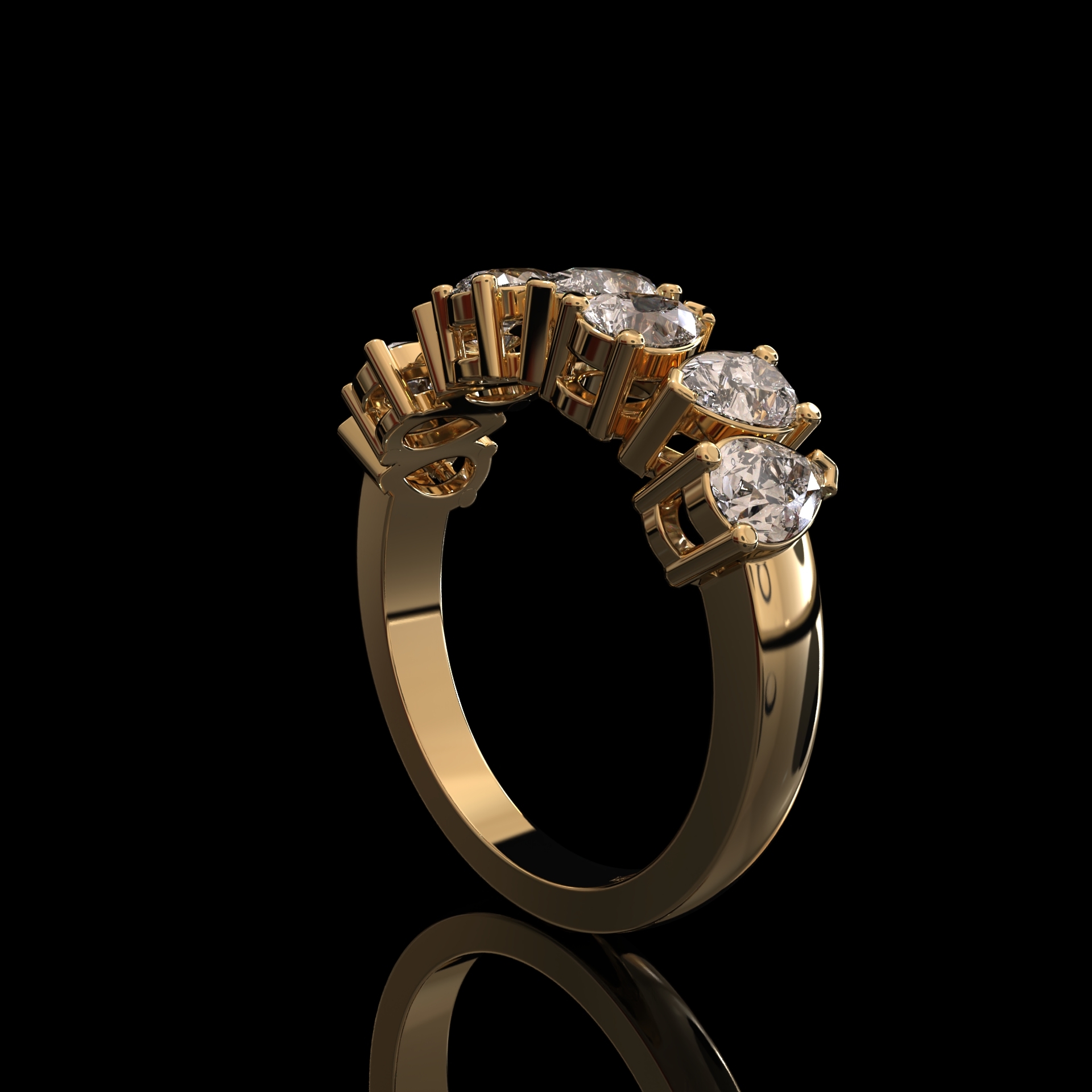 Mens Solitaire Diamond Ring