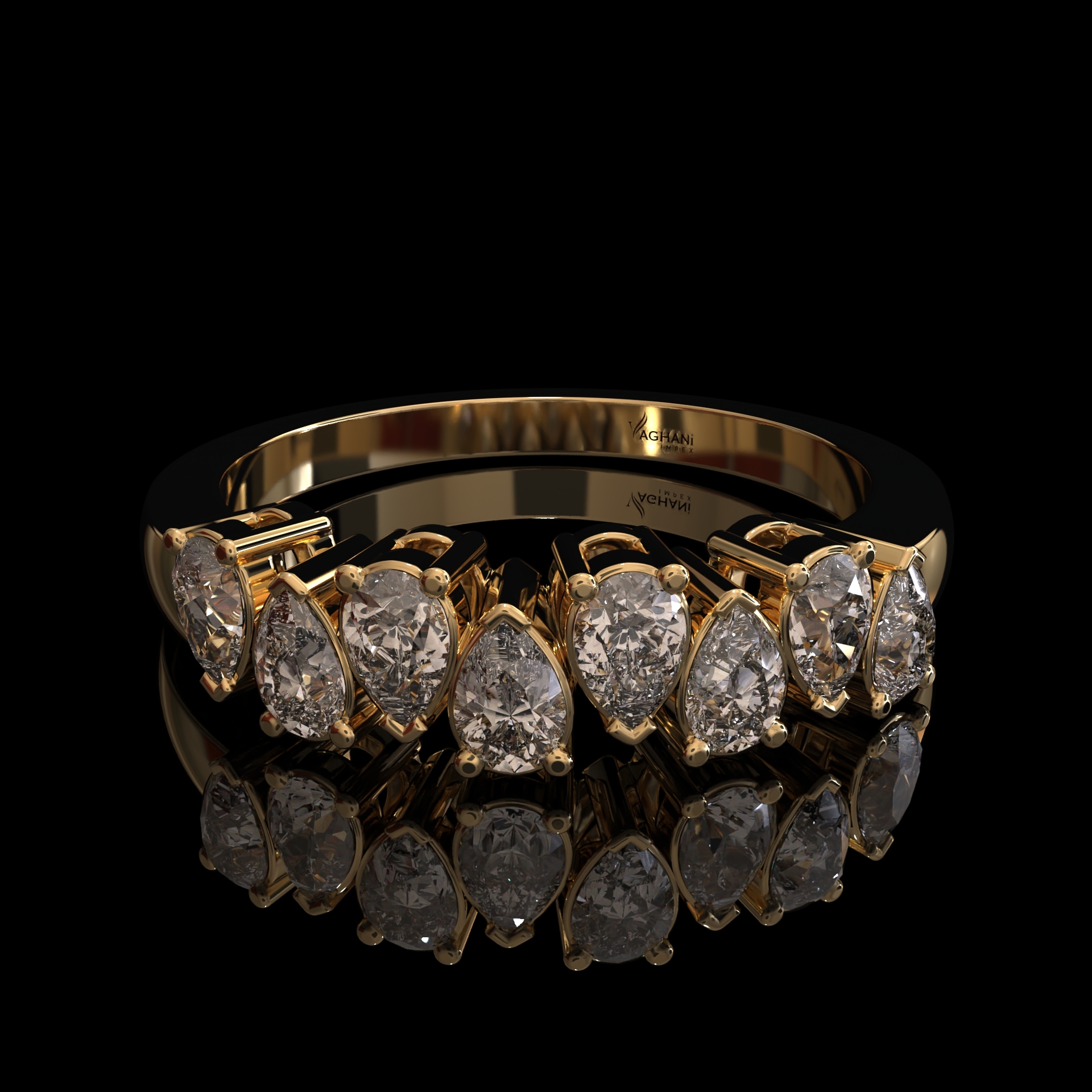 Diamonds Solitaires Ring
