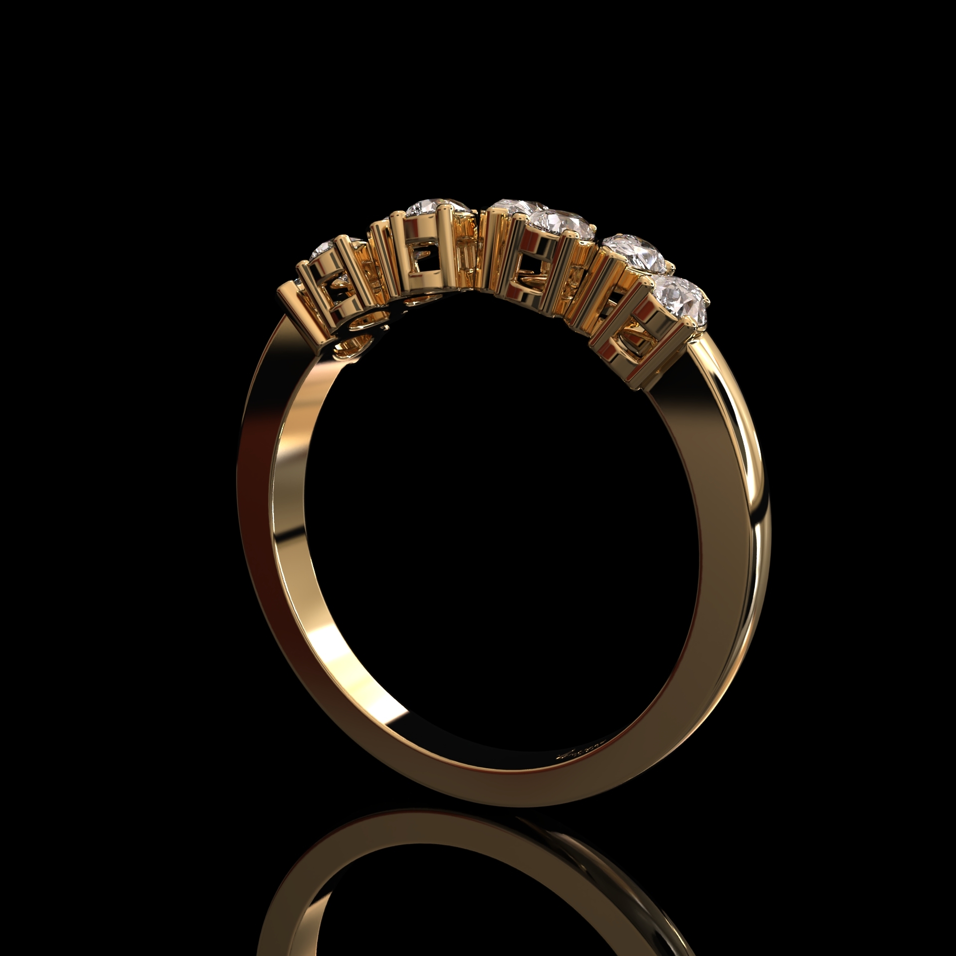Diamonds Solitaires Ring