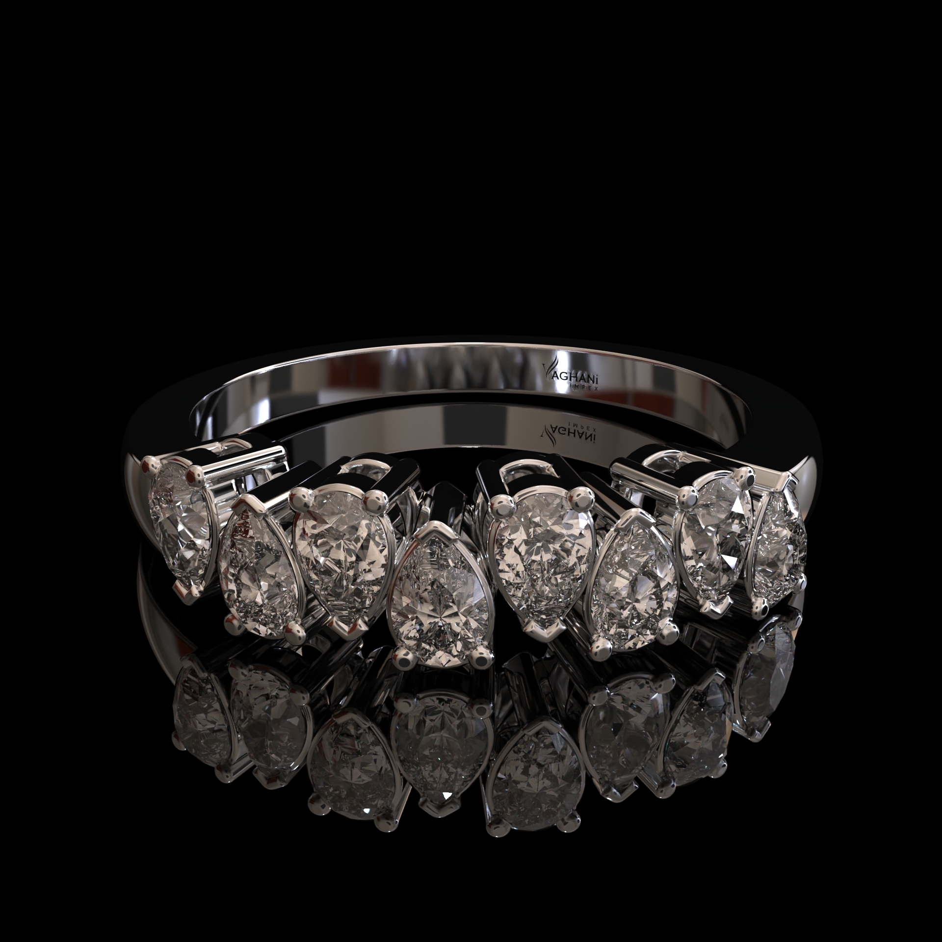 Diamonds Solitaires Ring