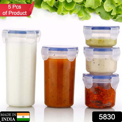 PLASTIC LIQUID ROUND AIRTIGHT FOOD STORAGE CONTAINER WITH LEAK PROOF LOCKING LID BPA FREE CONTAINER FOR KITCHEN