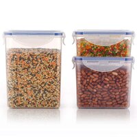 CLASSICS RECTANGULAR PLASTIC AIRTIGHT FOOD STORAGE CONTAINERS WITH LEAK PROOF LOCKING LID STORAGE CONTAINER