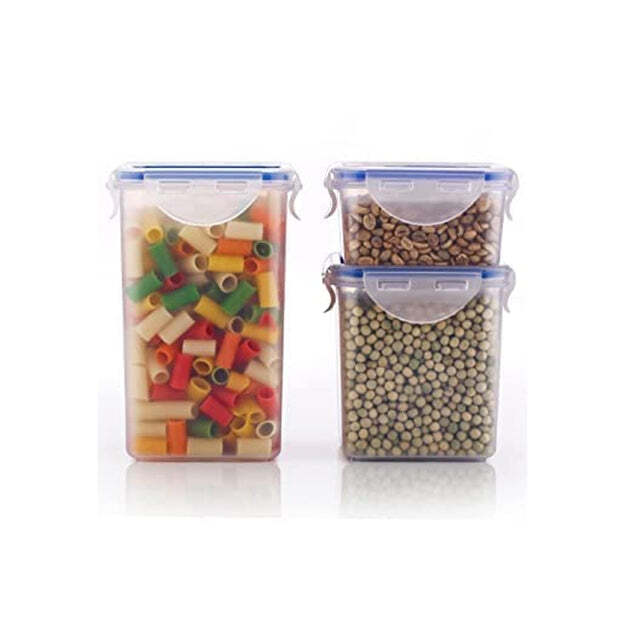 RECTANGLE ABS AIRTIGHT FOOD STORAGE CONTAINERS WITH LEAK PROOF LOCKING LID STORAGE CONTAINER