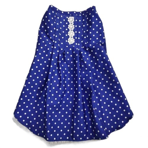 Blue With White Polka Dot Dress Cats Dogs