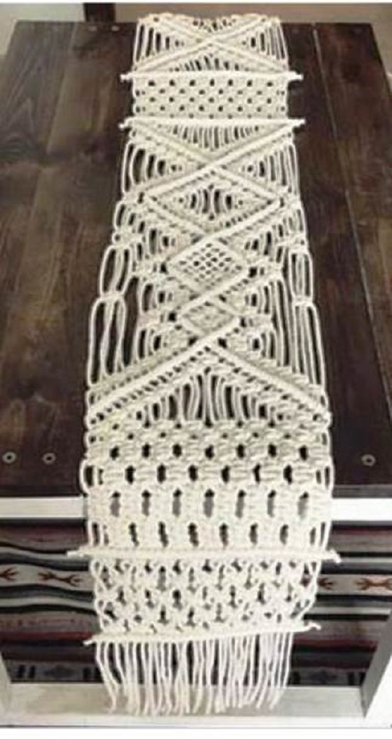 Macrame Table Runner