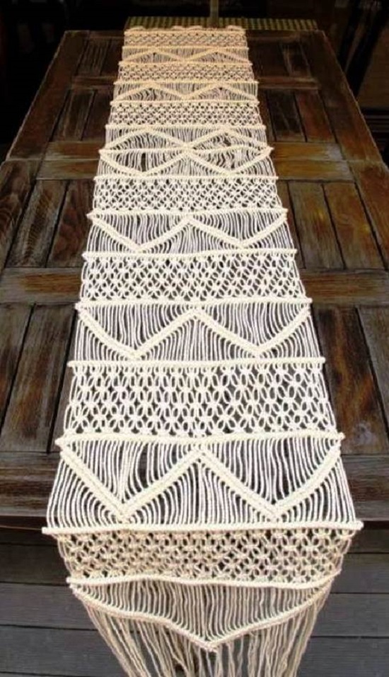 Macrame Table Runner
