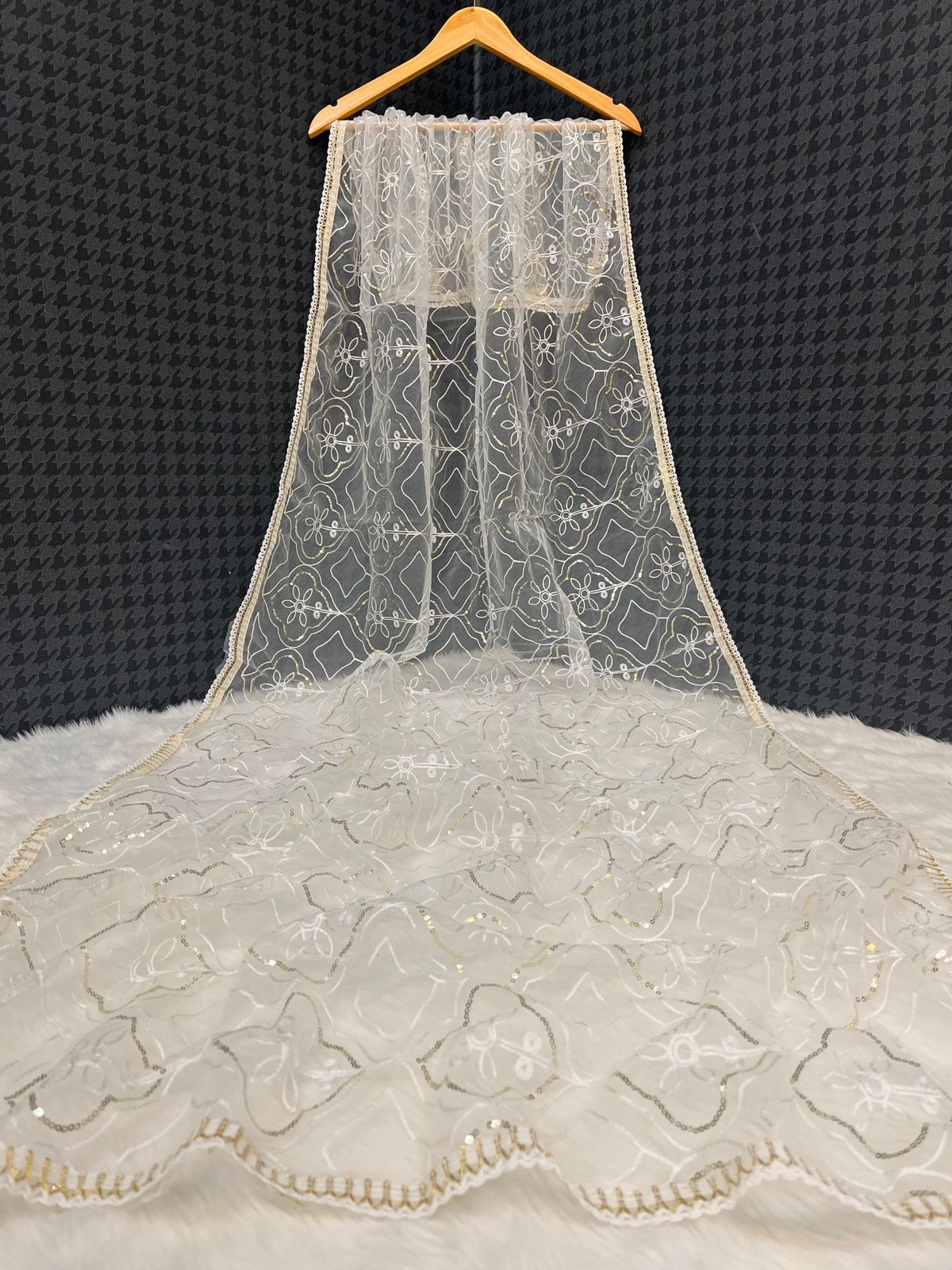 Net Sequence Dupatta