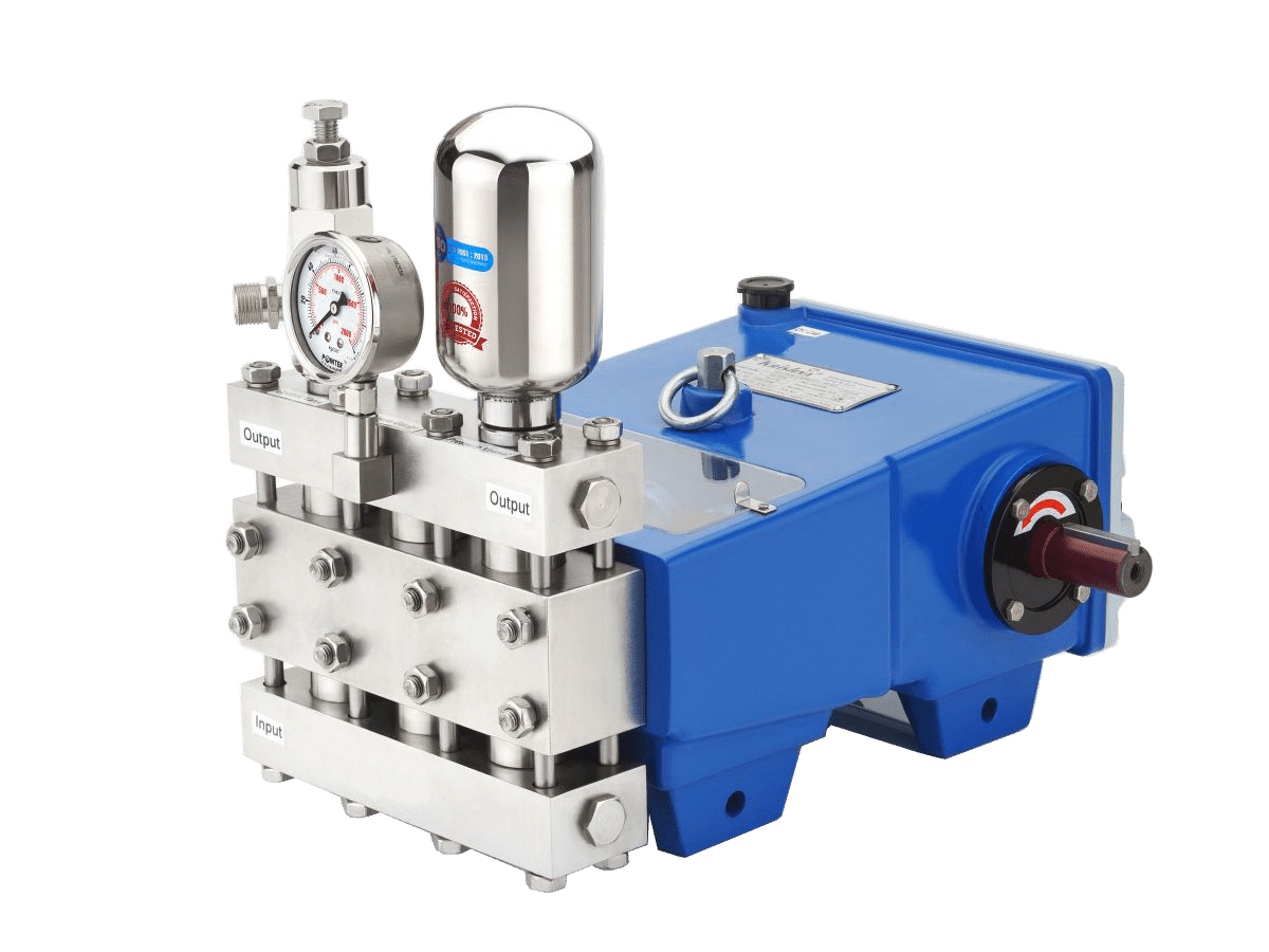 High pressure plunger pump