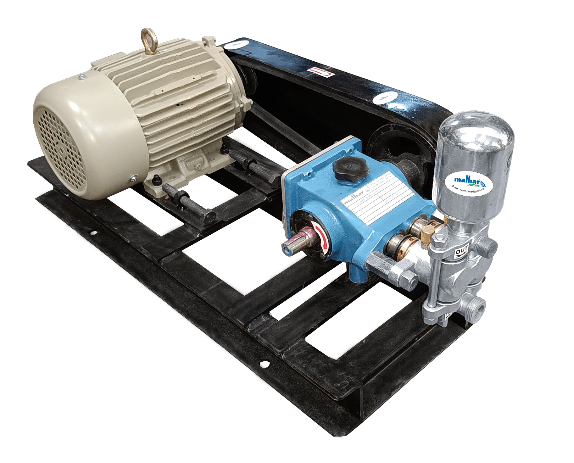 High pressure plunger pump