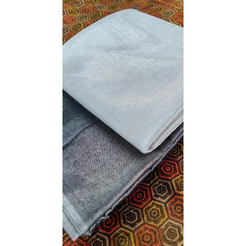 Silver Tissue Fabric - Attributes: Washable