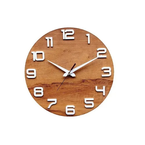Wooden Analog Wall Clock