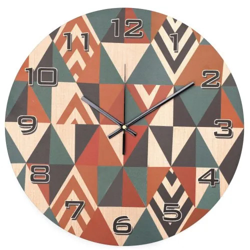 Modern Wooden Round Wall Clock