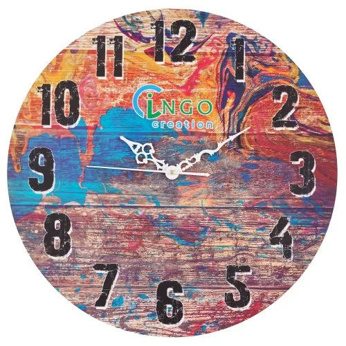 Multicolor Cingo Globe Shape Wall Clock