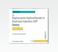 Bupivacaine Hydrochloride In Dextrose Injection - Dosage Form: As Per Instruction