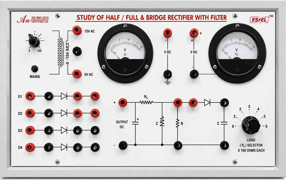 Half Full Bridge Rectifier With 2 Meter - Size: 11*9*4 Inches