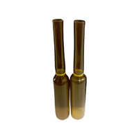 2ml Amber Empty Glass Ampoule - Glass Material, Custom Size, Color As Per Requirement, Cork Sealing, Engraved Surface Handling